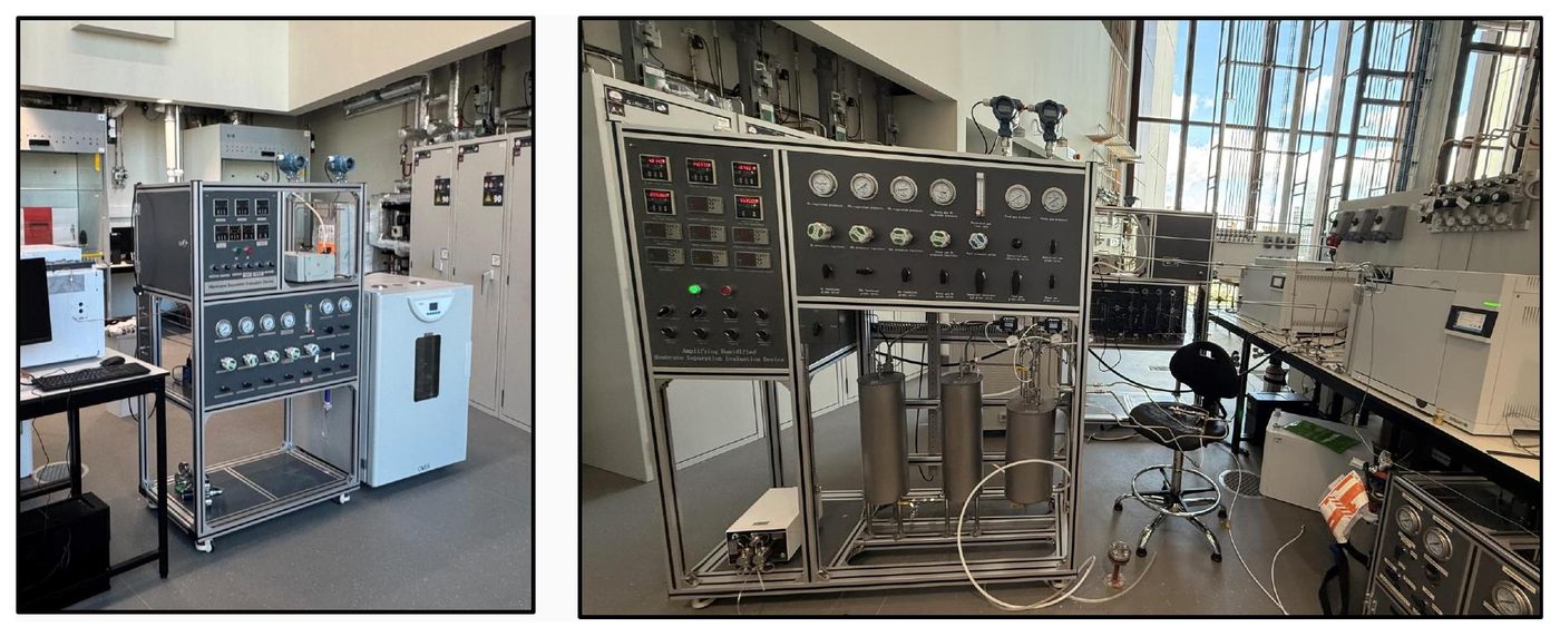 Two pre-pilot scale mixed-gas testing rigs